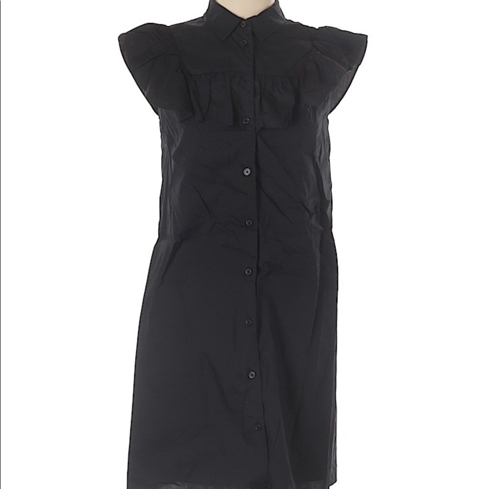 NWT who what wear casual little black button dress